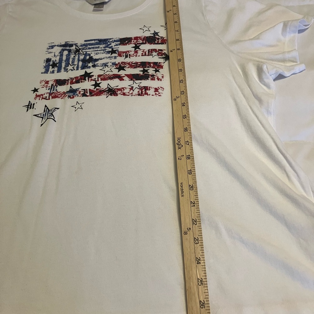 CJ Banks Women’s 2X Patriotic Tops Bundle (4) Star Flag Americana Plus Size - Picture 11 of 16